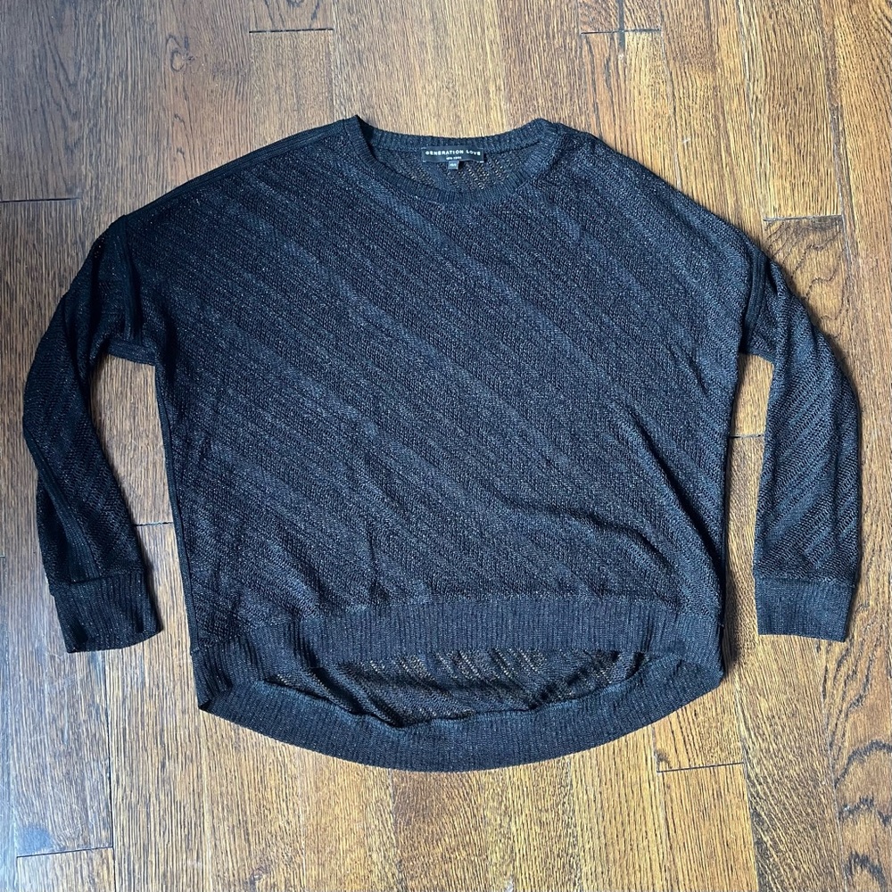 Generation Love Black Lurex XS/S Like New.